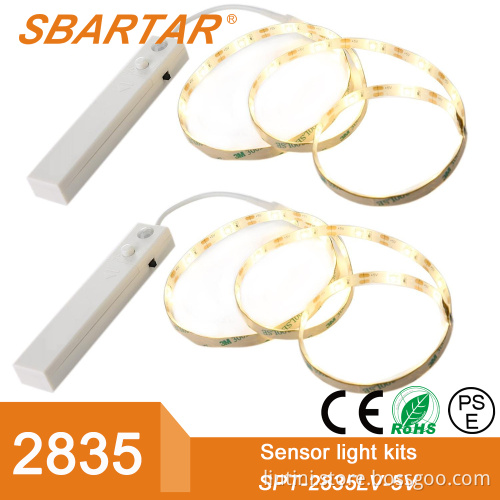 Motion Activated Bed Light,Flexible LED Bed Strip Light Kit Motion Sensor Night Light Bedside Lamp Cabinet Light